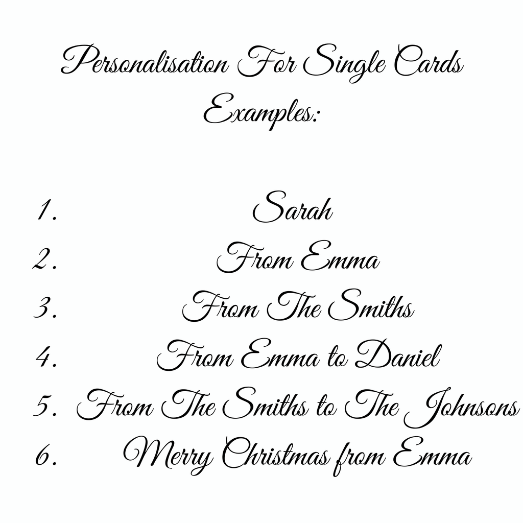 Christmas Card For Children Personalised Daughter Cat Card Winter Look