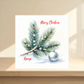 Cute Christmas Card for Family, Mum, Dad, Children, Personalised Holiday Card for Festive Cheer, Funny Winter Greeting