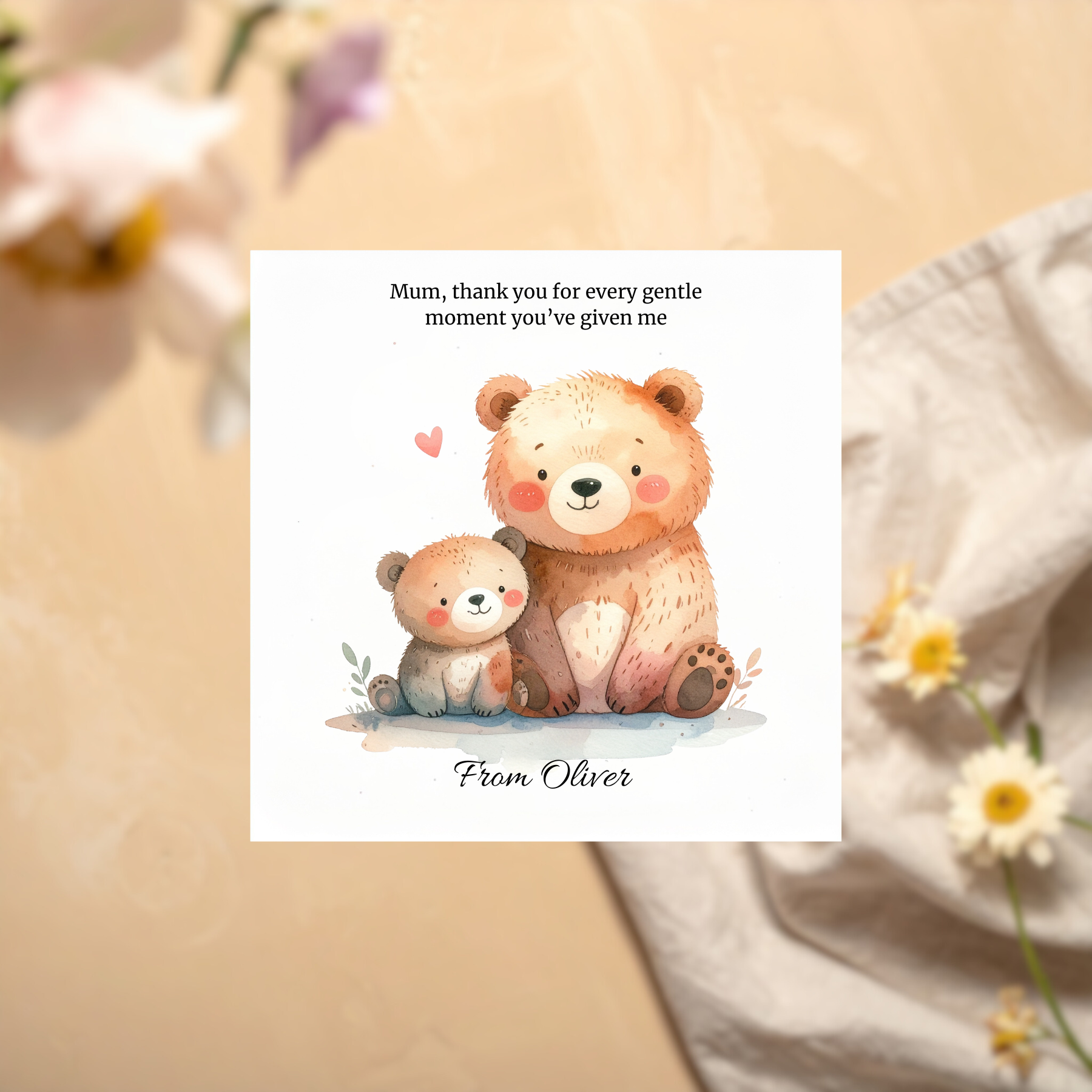 Family Love Card, Cute Family Card, Mum Card, Dad Card, Grandma Card, Grandpa
